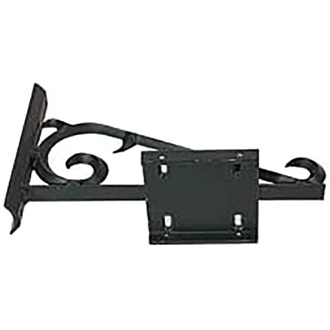 decorative metal mailbox brackets|post mounted mailbox bracket.